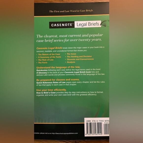 Casenote Legal Briefs Real Estate Tranfer Finance & Development 8th Edition - Picture 5 of 6